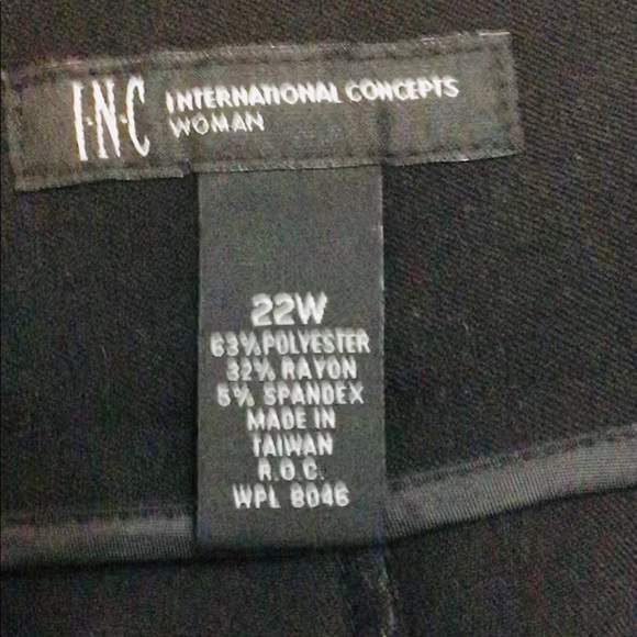 INC Black Dress Pants - Picture 2 of 6
